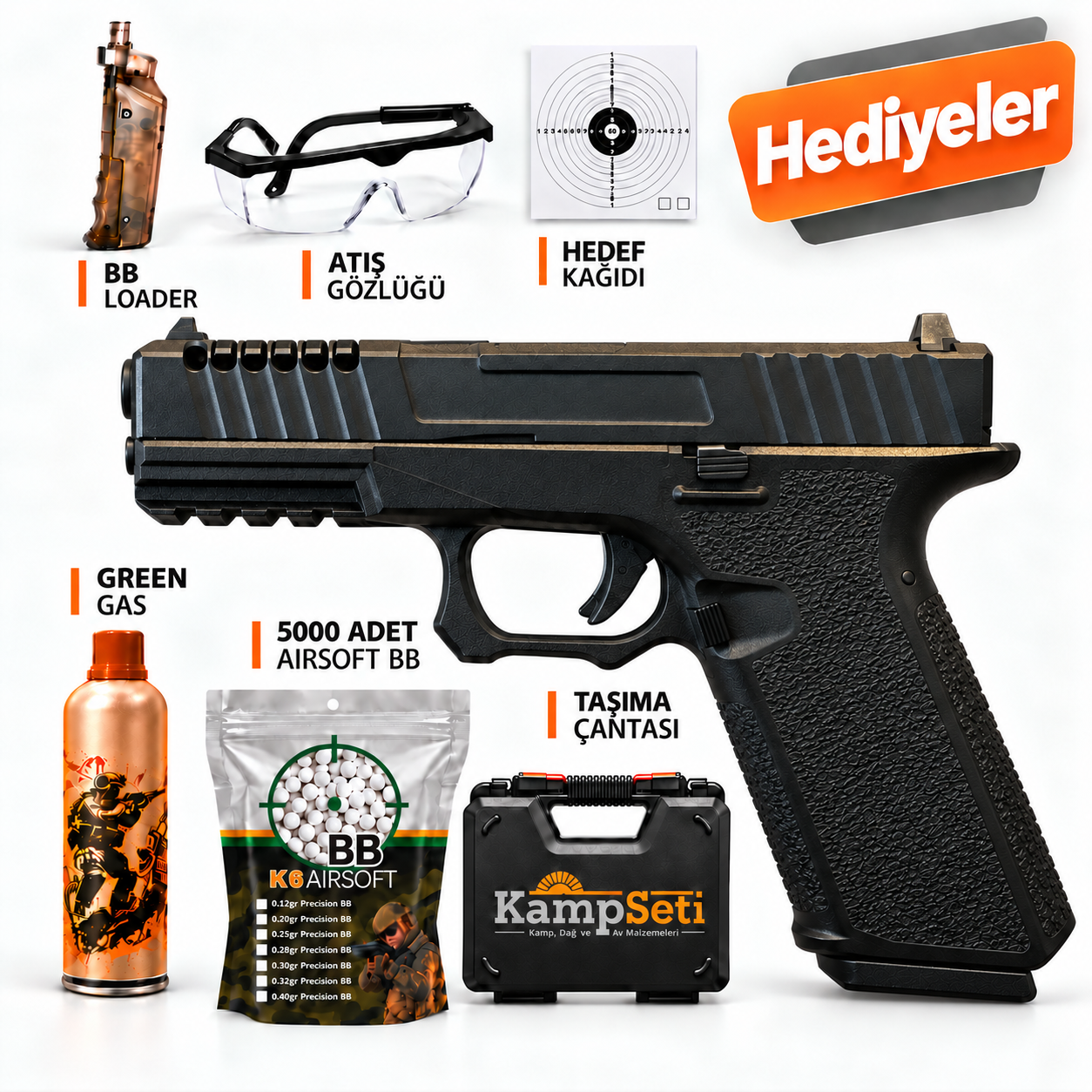AW Custom Glock 17 ZEV Blowback Airsoft Tabanca