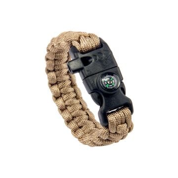Paracord Hayatta Kalma Bilekliği Pusula Ateş Başlatıcı Düdük