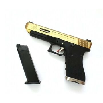 We Glock G34 Tıtanıum Gold Airsoft Tabanca GreenGas Blowback