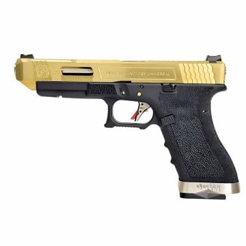 We Glock G34 Tıtanıum Gold Airsoft Tabanca GreenGas Blowback