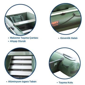 DFT Discovery MF249 Şişme Bot 249cm Yeşil Seri