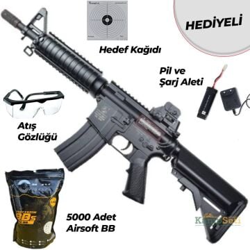 CYMA M4 CQB-R SOPMOD LiPo Ready Metal Gearbox Siyah AEG Airsoft Tüfek