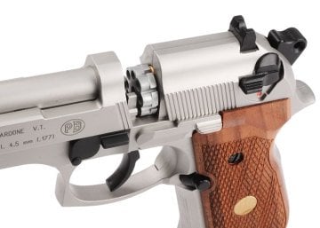 Umarex BERETTA M 92 Havalı Tabanca 4.5 mm (ahşap kabza) Parlak
