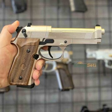 Umarex BERETTA M 92 Havalı Tabanca 4.5 mm (ahşap kabza) Parlak