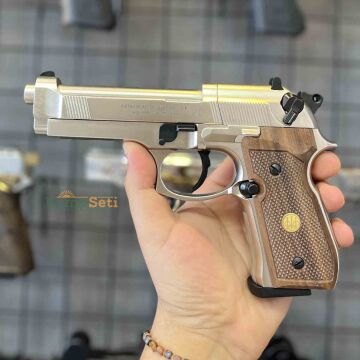 Umarex BERETTA M 92 Havalı Tabanca 4.5 mm (ahşap kabza) Parlak