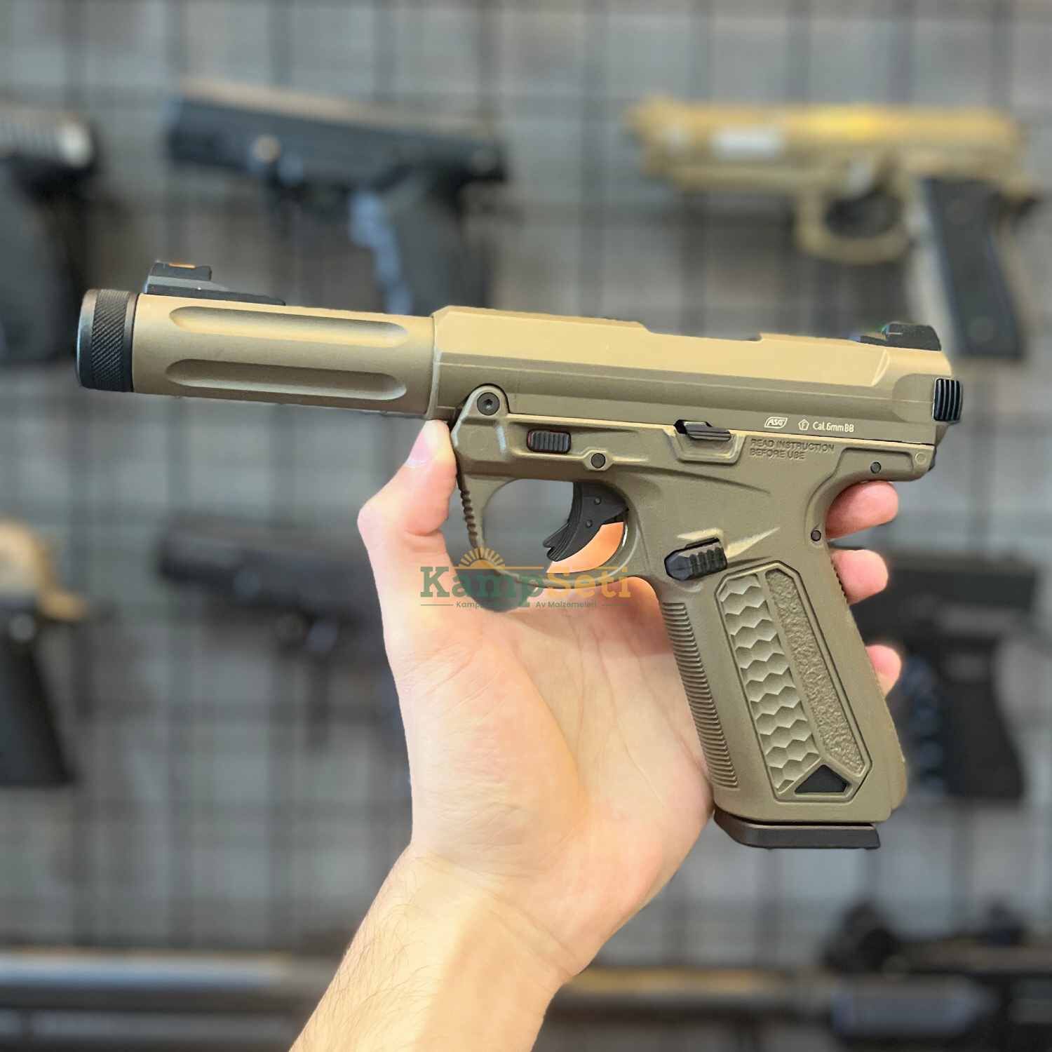 ASG Action Army AAP-01 FDE Blowback Airsoft Tabanca - Kamp Seti