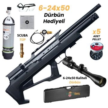 Huğlu Effecto Zeon Siyah Havalı Tüfek Huğlu Namlu