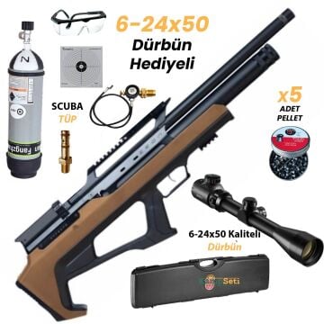 Huğlu Zeon Bronz Cerakote Pcp Havalı Tüfek Lw Namlu