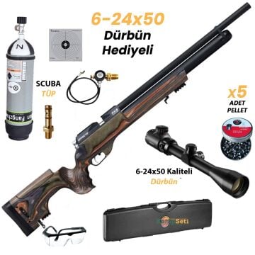 Huğlu Effecto PX5 Sport Lamine Yeşil Pcp Havalı Tüfek