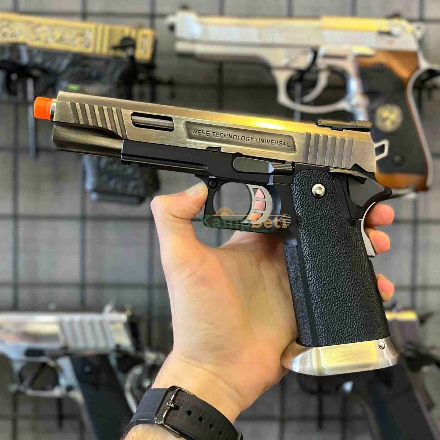 WE Hi Capa 4.3 ALLOSAURUS SILVER Airsoft Tabanca