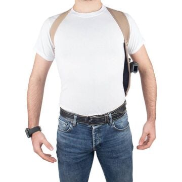 To Gun Holster Zeytin Dalı Neopren Koltuk Altı Tabanca Kılıfı Bej