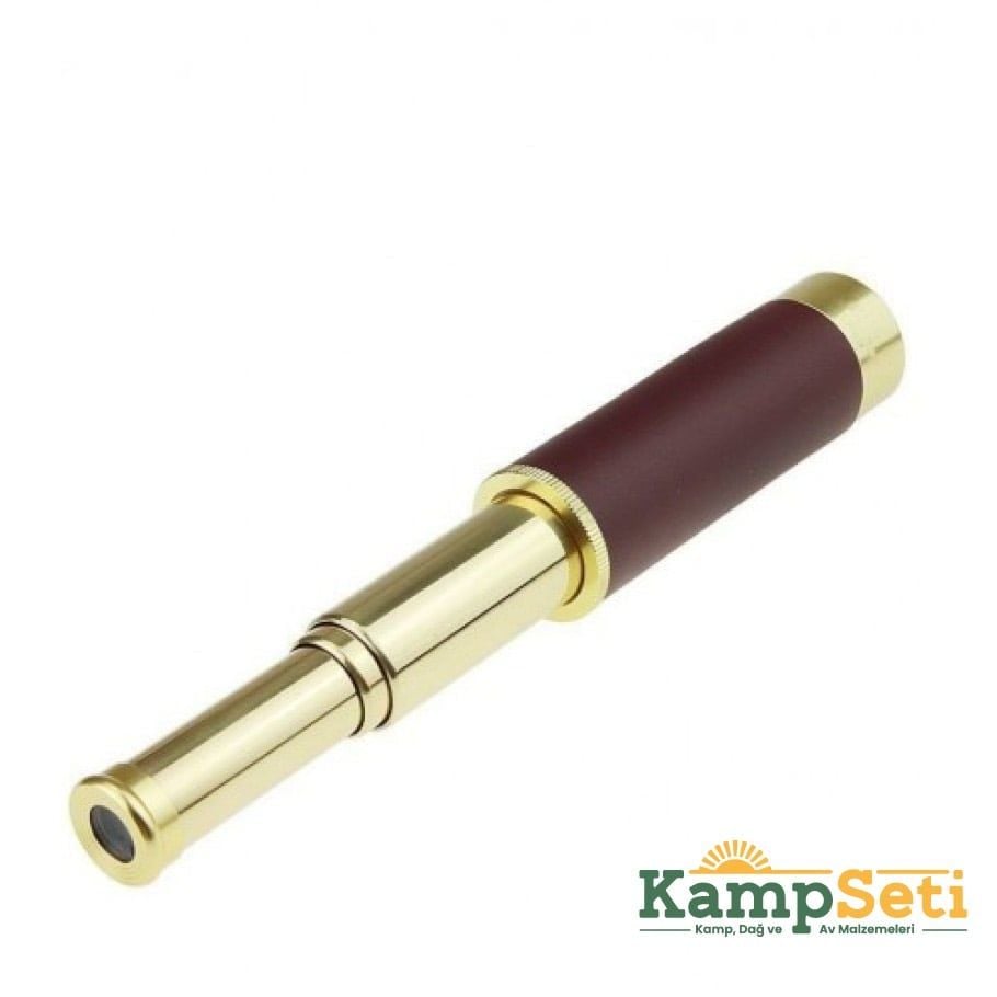 30X40 PANDA BÜYÜK MERCEKLİ PİRİNÇ GÖVDELİ DERİ ÇANTALI DENİZCİLİK KORSAN DÜRBÜN