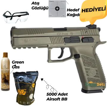 ASG CZ P09 Duty Blowback Airsoft Tabanca Çöl