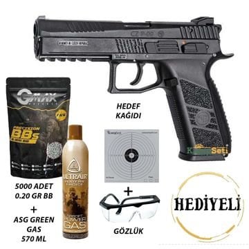 ASG CZ P09 Duty Blowback Airsoft Tabanca Siyah