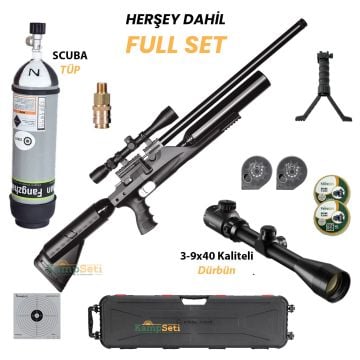 Kral Puncher Bigmax X Pcp Havalı Tüfek Siyah Full Set