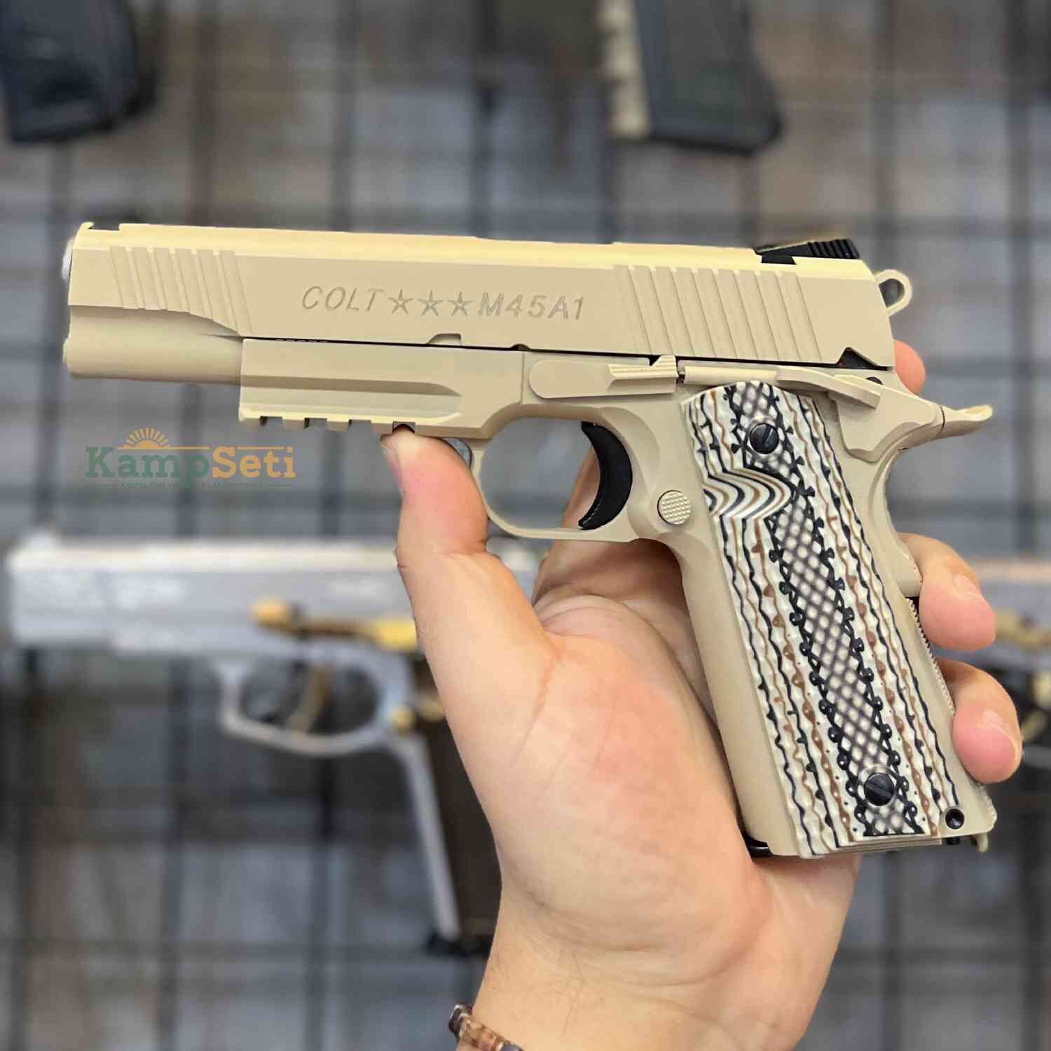 CYBERGUN Colt M45A1 Full Metal Tan Airsoft Tabanca