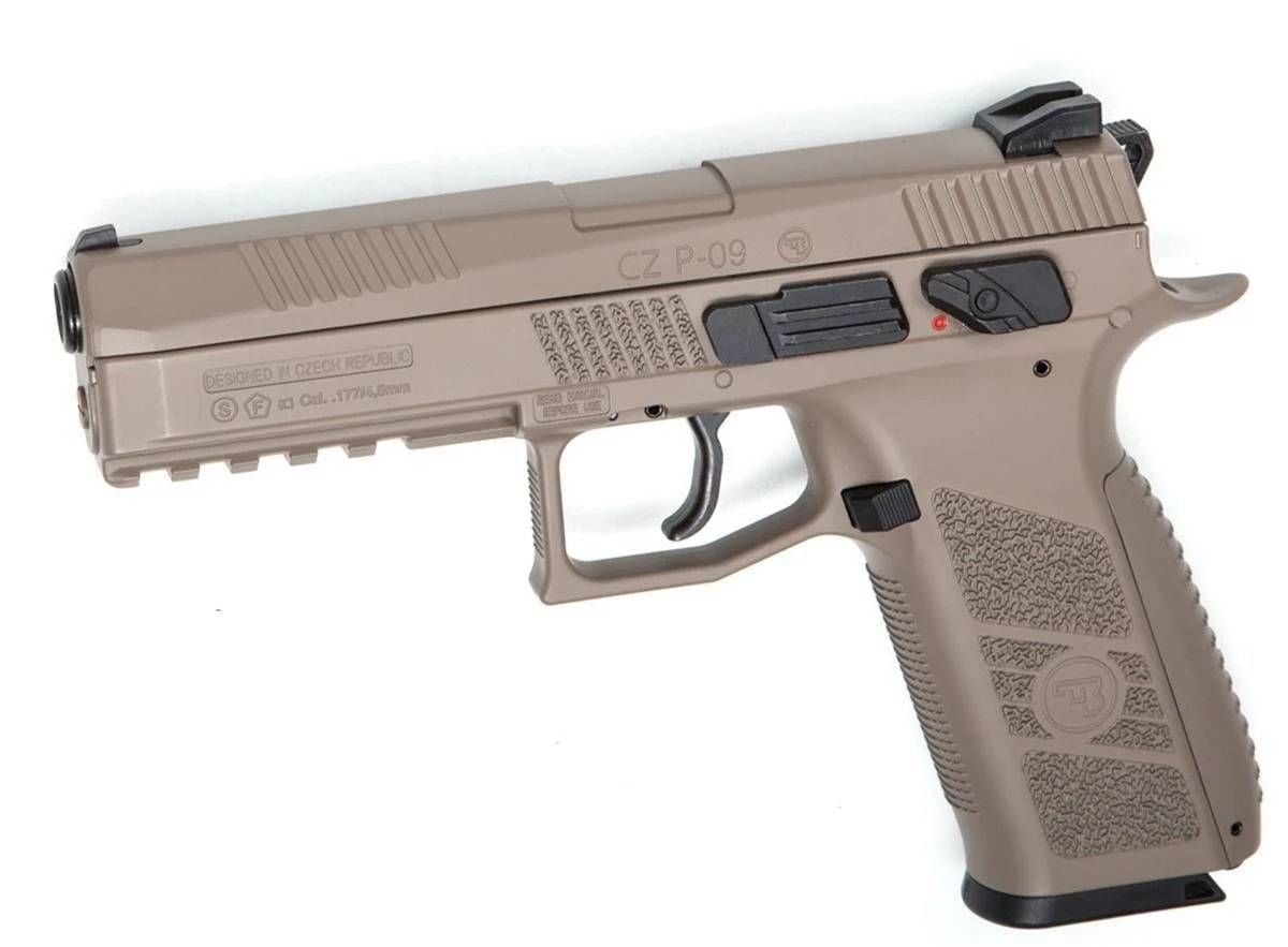 ASG CZ75 P-09 Duty Blowback Havalı Tabanca Tan (Yivli)