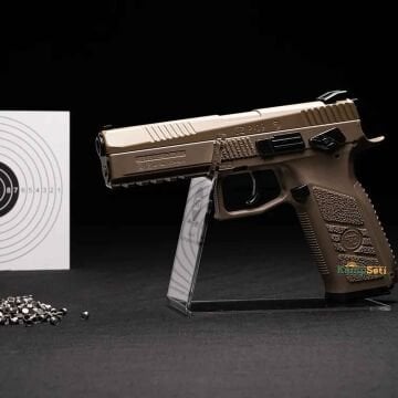 ASG CZ75 P-09 Duty Blowback Havalı Tabanca Tan (Yivli)