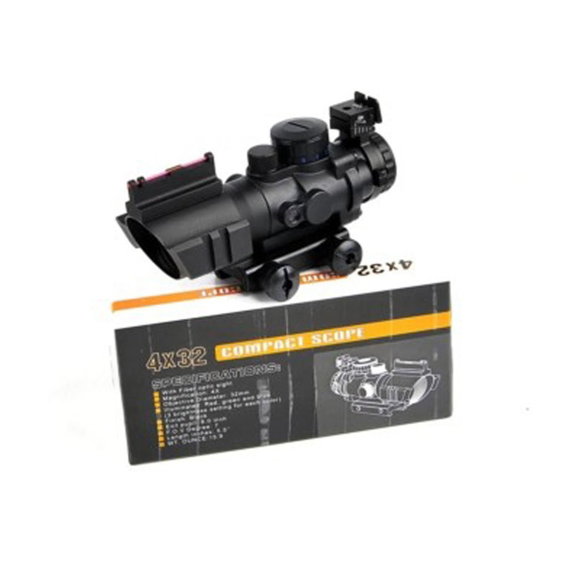 Spike 4X32 Tüfek Dürbünü Kırmızı Işıklı