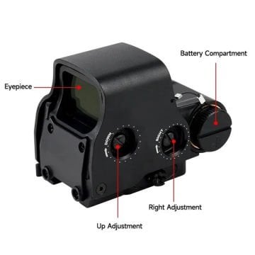 Spike 558 Red Dot Holografik Nişangahı Metal (Kırmızı/Yeşil Nokta)