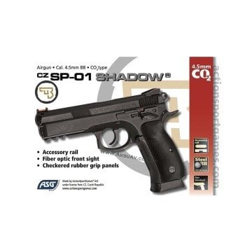 Asg Cz75 Sp-01 Shadow  Full Metal  Blowback Havalı Tabanca