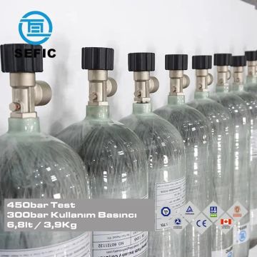 SEFİC Karbonfiber Scuba Tüp 6.8 Litre 300 Bar (Sertifikalı-Sıfır)