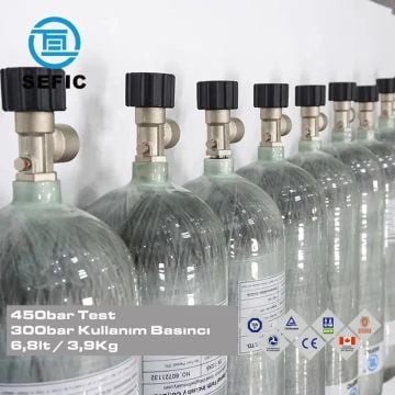 SEFİC Karbonfiber Scuba Tüp 6.8 Litre 300 Bar (Sertifikalı-Sıfır)