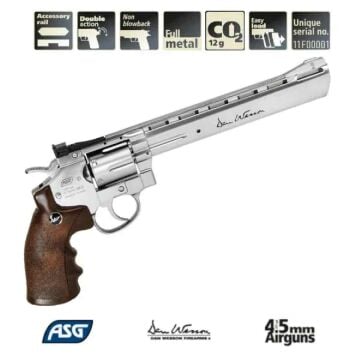 ASG Dan Wesson 8 inç Silver Toplu Havalı Tabanca Silver