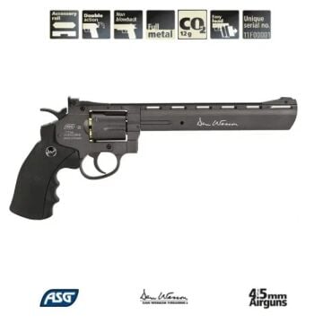 ASG Dan Wesson 8 inç Silver Gri Toplu Havalı Tabanca