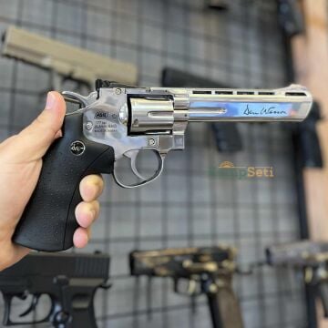 ASG Dan Wesson 6 inç Silver Parlak Krom Toplu Havalı Tabanca