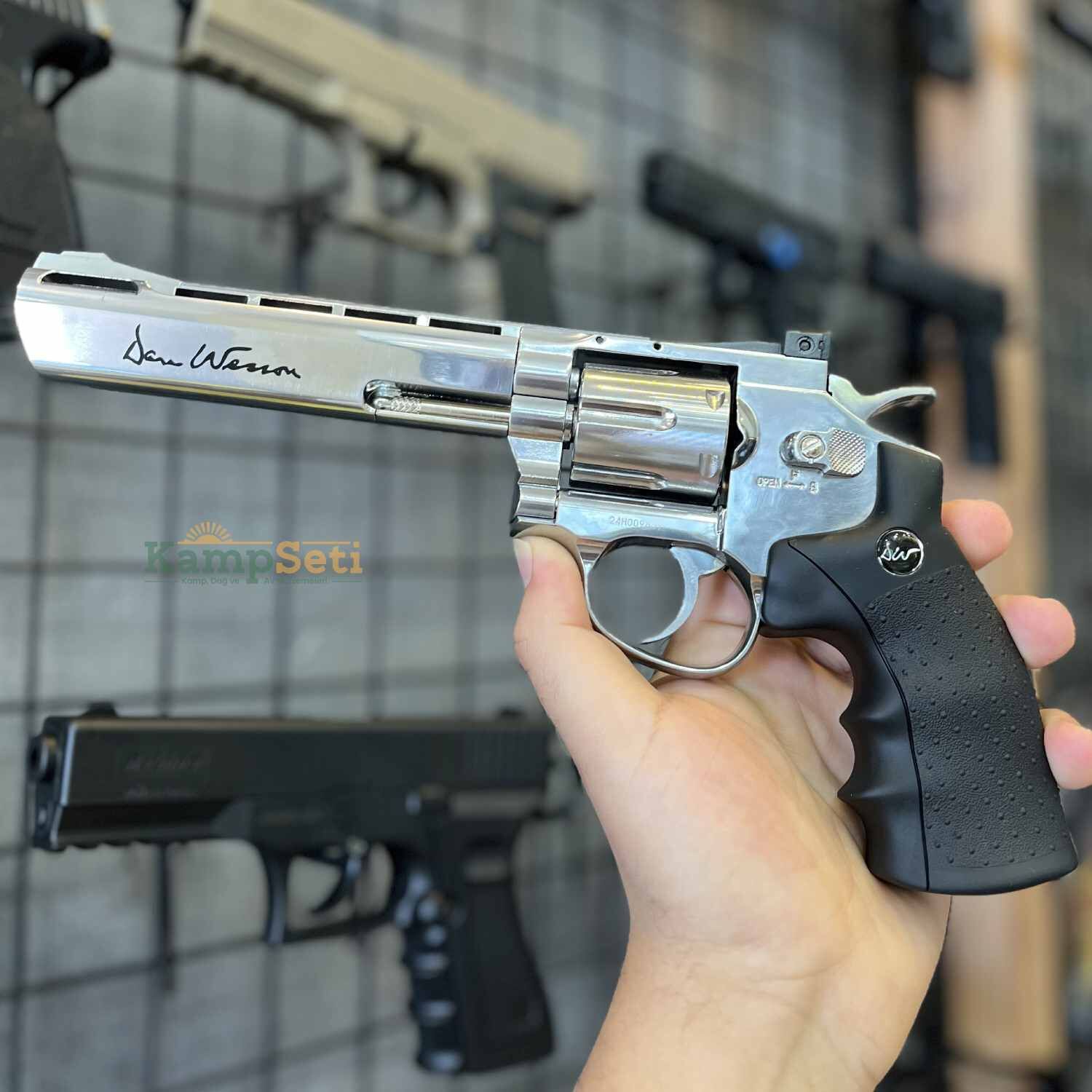 ASG Dan Wesson 6 inç Silver Parlak Krom Toplu Havalı Tabanca