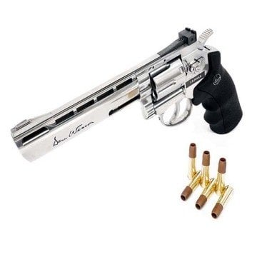 ASG Dan Wesson 6 inç Silver Parlak Krom Toplu Havalı Tabanca
