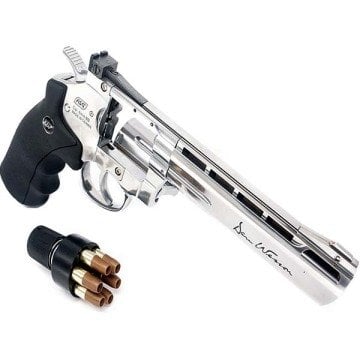 ASG Dan Wesson 6 inç Silver Parlak Krom Toplu Havalı Tabanca