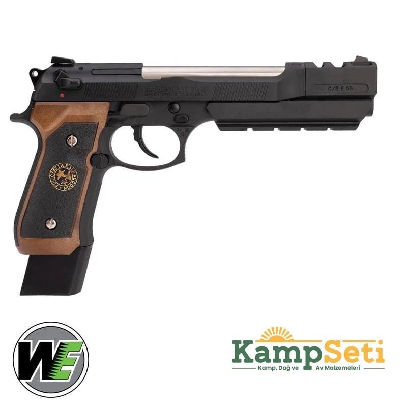 WE Samurai Edge M9 Airsoft GBB Airsoft Tabanca (Gümüş-Siyah)