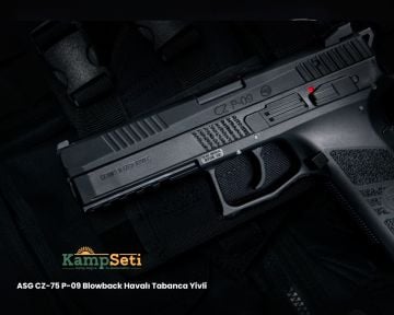 ASG CZ75 P-09 Duty Blowback Havalı Tabanca Yivli