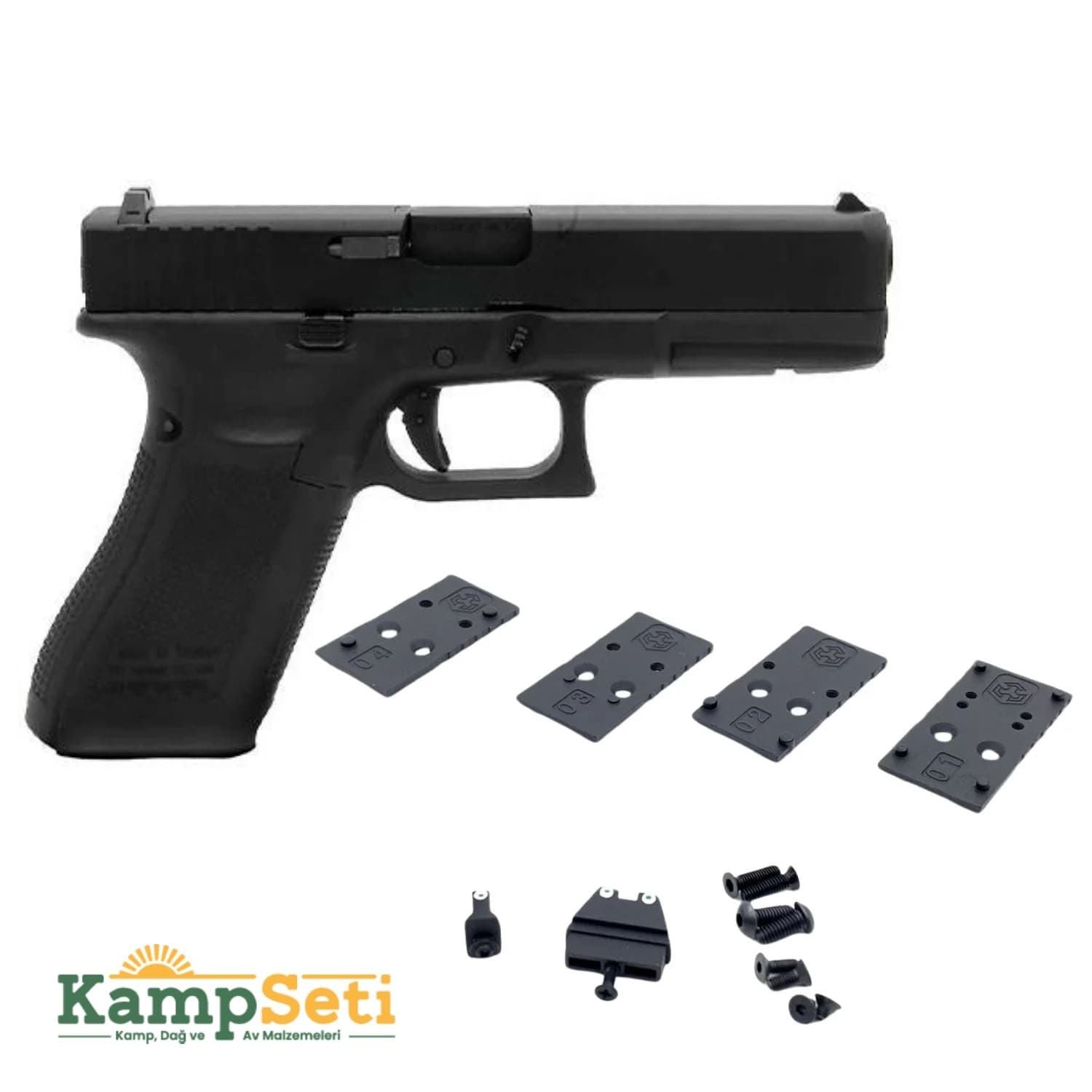 WE Glock 17 Gen5 Mos RMR Green Gas-Blowback Airsoft Tabanca