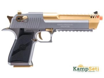 WE AW Desert Eagle L6 Green Gas-Blowback Airsoft Tabanca Gold Silver