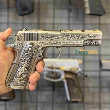 WE Colt 1911 ETCHED GBB Airsoft Tabanca Gravür İşlemeli