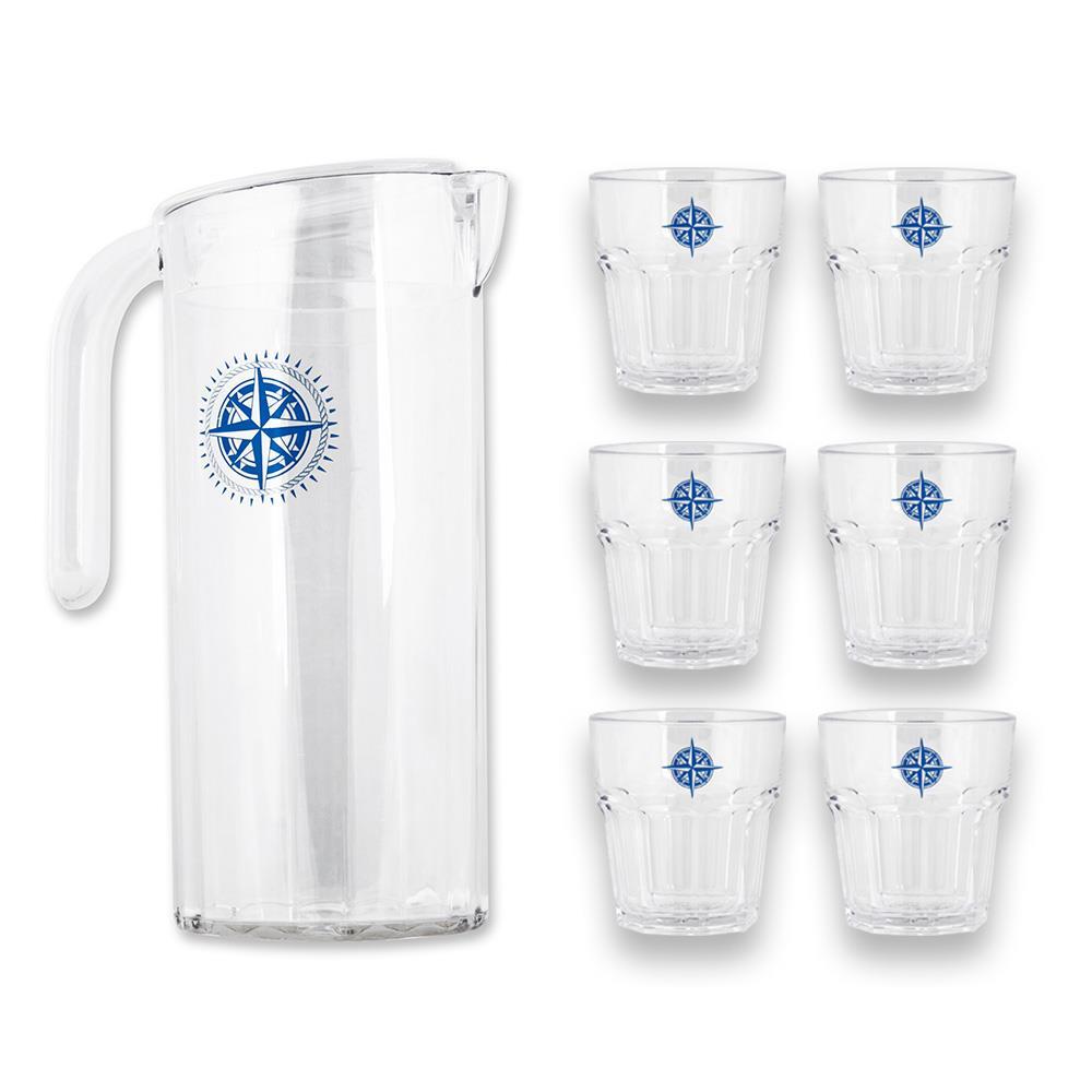 AndTableware Marine Sürahi + 6 Small Bardak Set