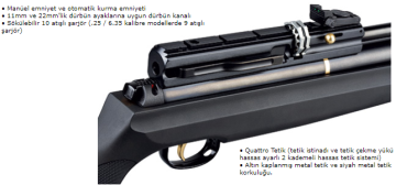 Hatsan AT44 TH 10 LONG PCP Havalı Tüfek