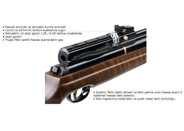 Hatsan AT44 Ağaç 10 LONG PCP Havalı Tüfek