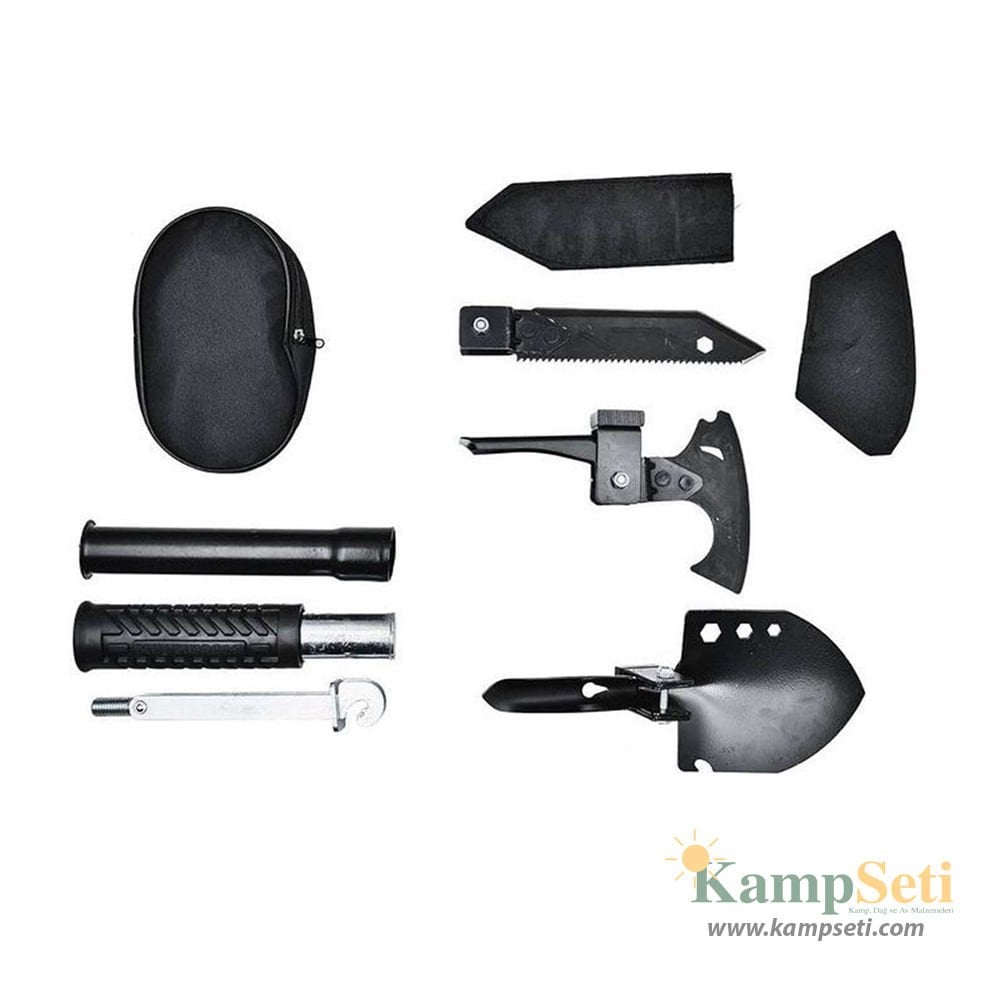 Hunthınk Katlanır Kürek, Balta, Bıçak, Testere, Çekiç, Çapa Seti