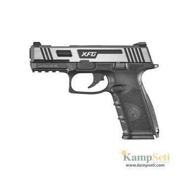 ASG ICS XFG Pistol GBB Airsoft Tabanca - Hairline Siyah/Gümüş