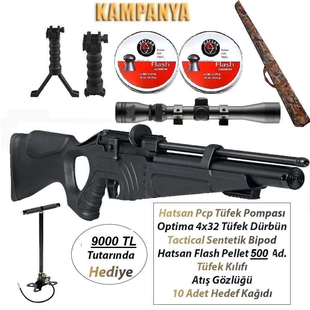 Hatsan Flash 101 Ultimate Combo PCP Havalı Tüfek Full Set