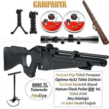 Hatsan Flash 101 Ultimate Combo PCP Havalı Tüfek Full Set