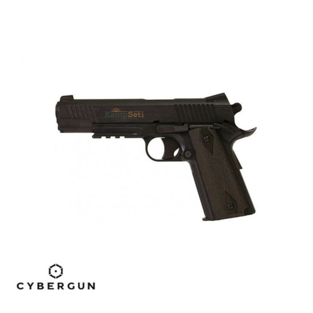 CYBERGUN Colt 1911 Rail Gun Siyah Airsoft Tabanca 6mm