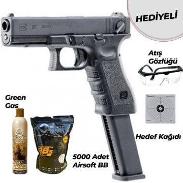 UMAREX Glock 18C Airsoft Tabanca (GreenGas-Blowback) - Siyah