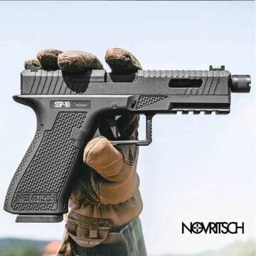 NOVRITSCH SSP18 GreenGas-Blowback Airsoft Tabanca Siyah