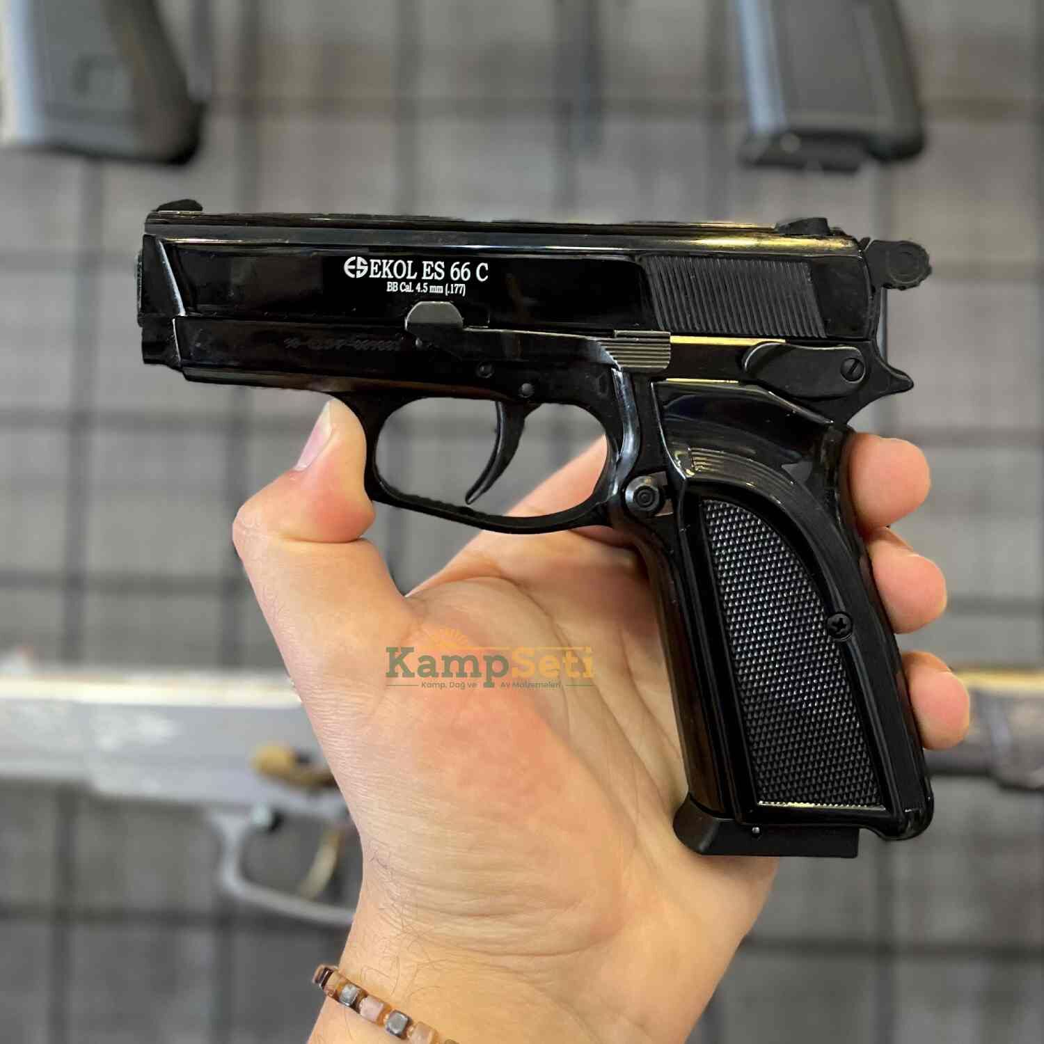 Ekol ES 66 Compact Havalı Tabanca 4.5 mm Siyah