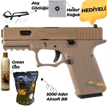 CYBERGUN AWCustom VX9 mod 3 1J 6mm GreenGas Airsoft Tabanca